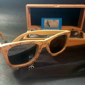 Pair of Mini Tree Brand Cork and Bamboo Sunglasses